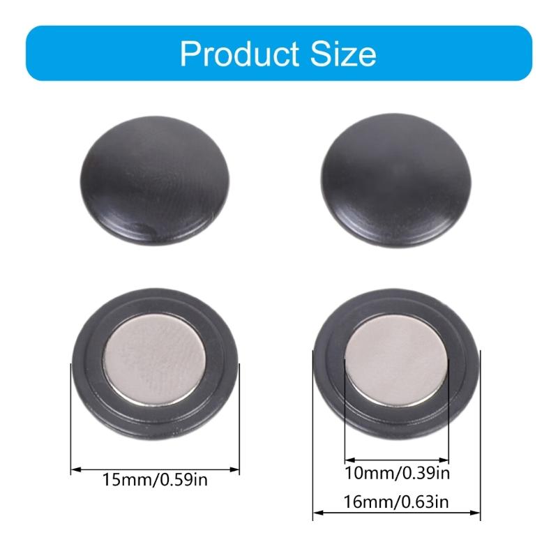 4 Pairs Running Bib Magnets Secure No Sew Magnetic Clip Round Shape For Running Race Number Attachment
