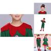 Delightful Christmas Elf Cosplay Costume Couple Outfit For Fancy Dress Xmas Party Role Play