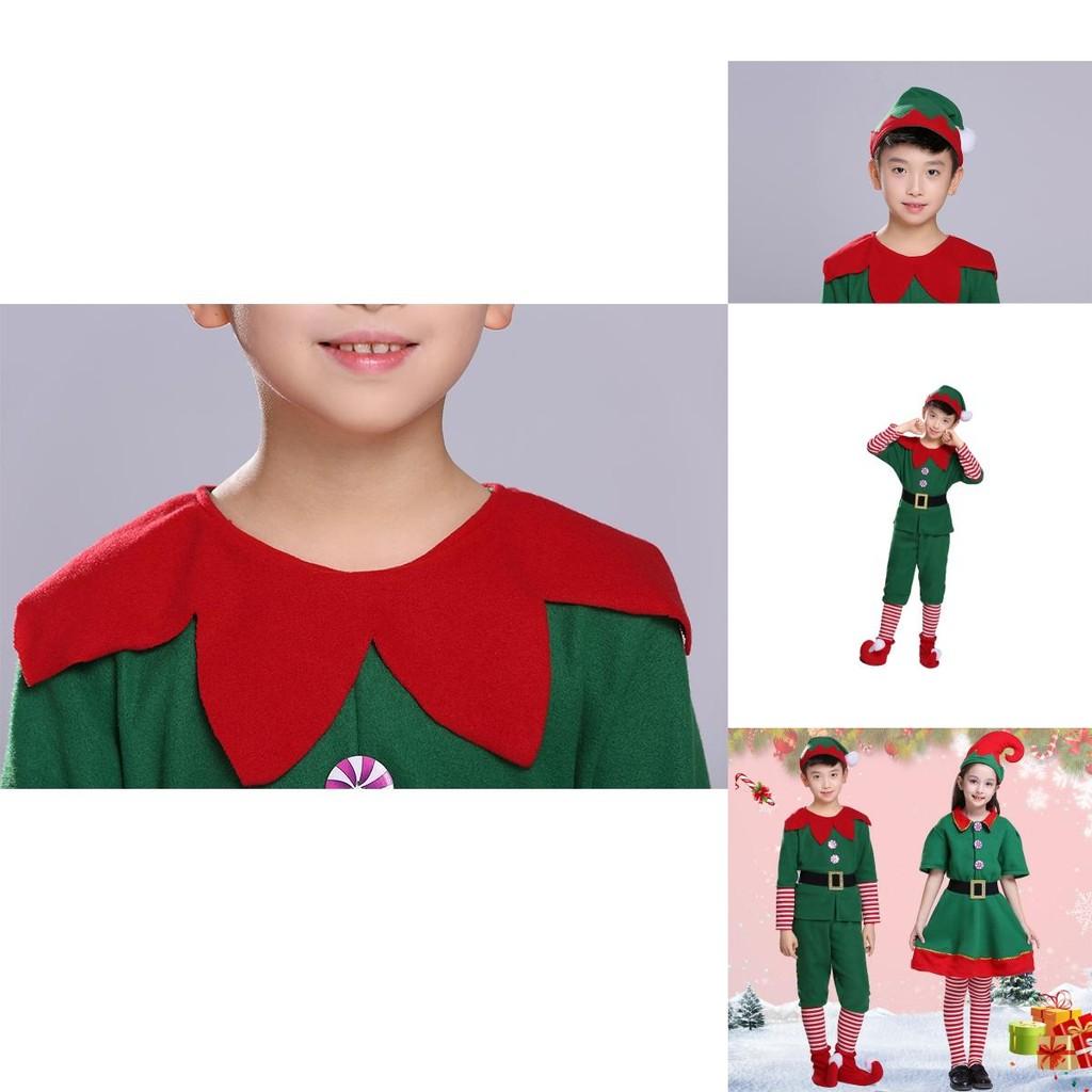 Delightful Christmas Elf Cosplay Costume Couple Outfit For Fancy Dress Xmas Party Role Play