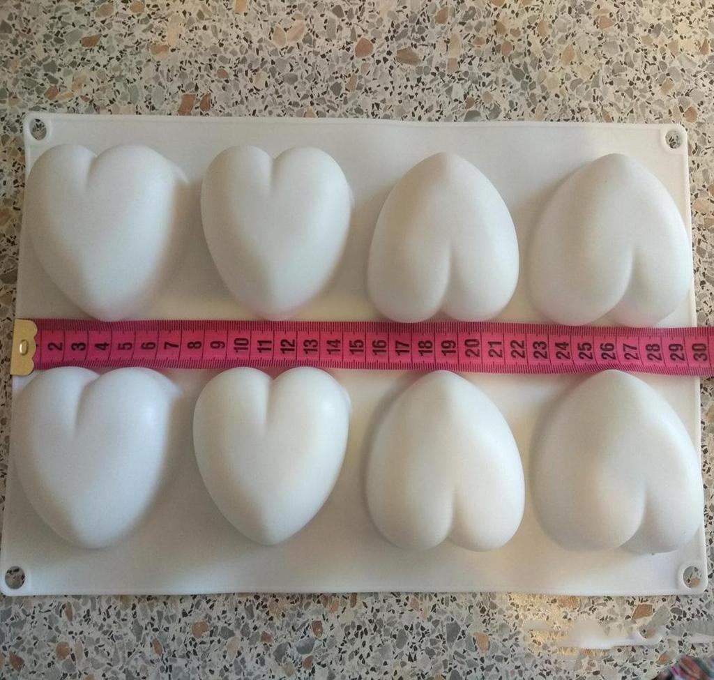 Real Shot Heart Silicone Cake Mold Mousse Wedding 3D Cake Decorating Tools Bakeware Dessert Moulds Baking Tool