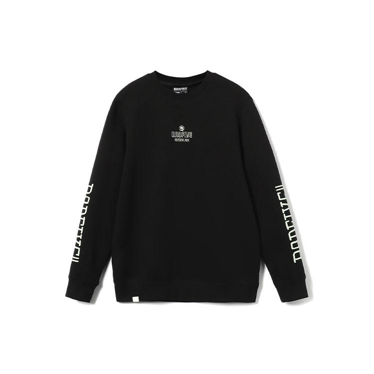 Li Ning Sweatshirts Men's Black Crew Neck Moderate Regular AWDR413-1