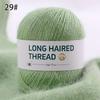 Filato di Pile di Visono a Pelo Lungo 50G Cappello Sciarpa Giacca Lavorati a Mano Moda Autunno Inverno Filato