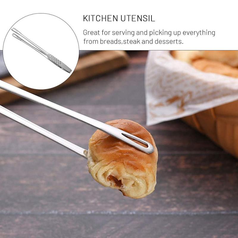 Good-Kitchen Tweezer Tongs,Extra-Long Stainless Steel Tongs With Precision