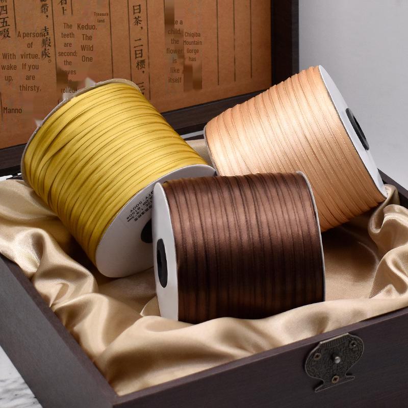 0.3cm Encrypted Polyester Satin Ribbon for Clothing and DIY Accessories