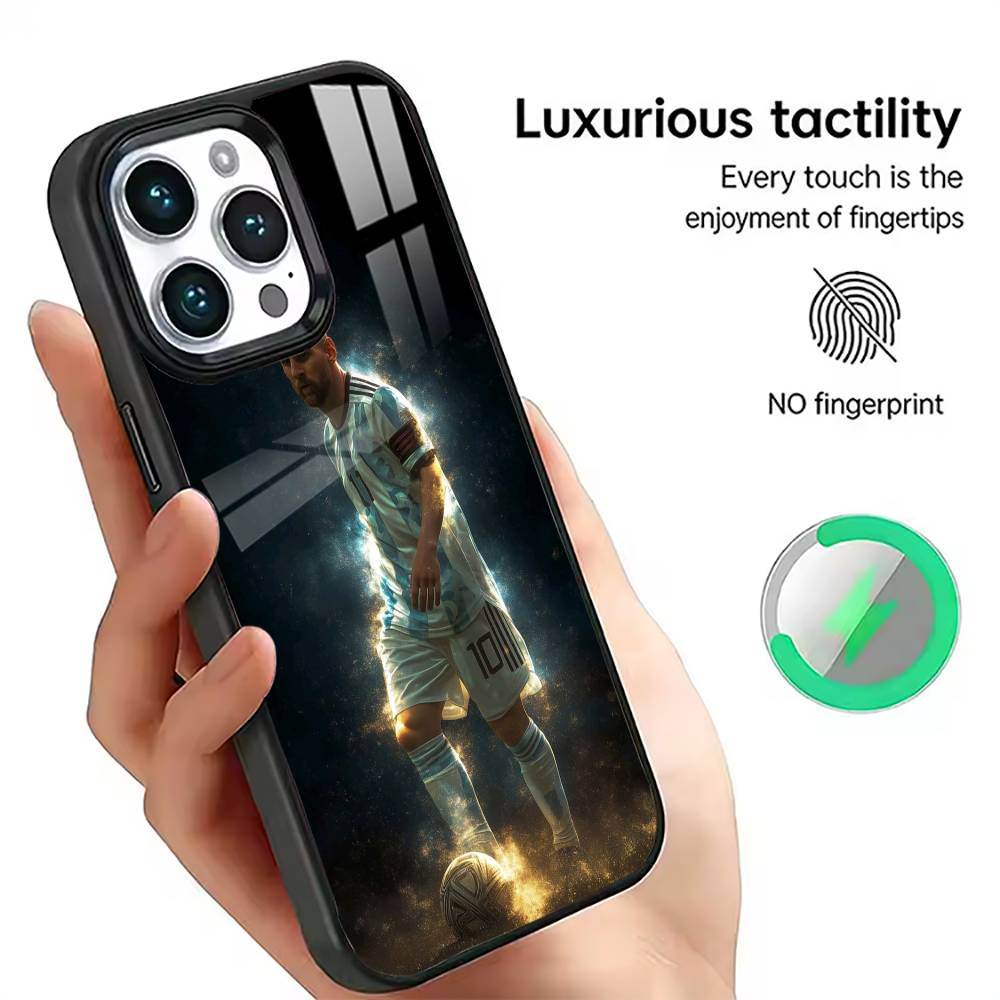 Coole Nummer 10 Fußballspieler Handyhülle Für iPhone17,16,15,14,13,12,11 Plus,Pro Magnetisch mit Magsafe Kabelloses Laden
