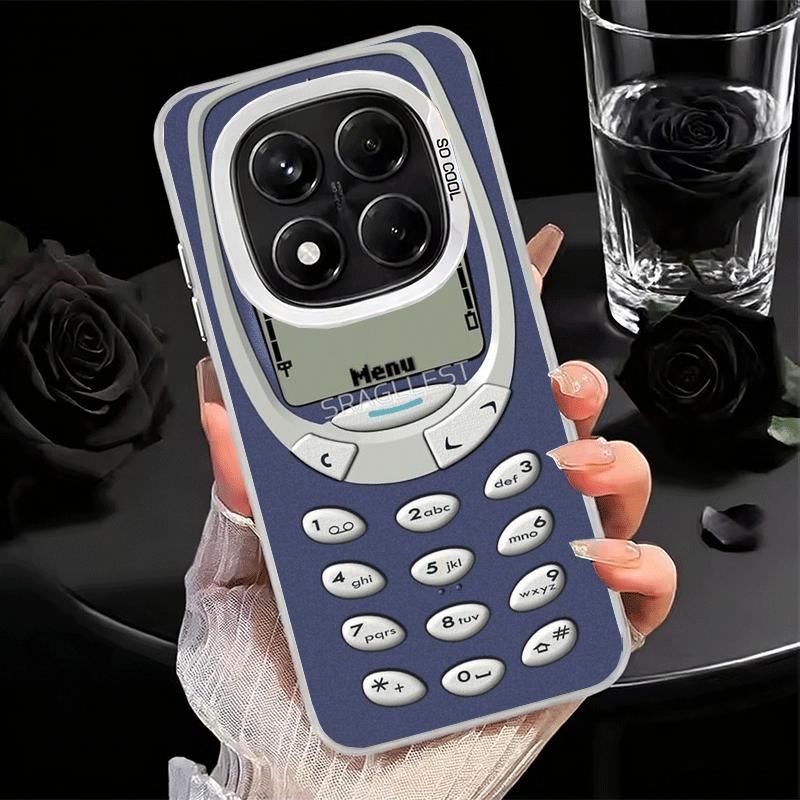 Funny Retro Callphone Shockproof Phone Case for Xiaomi Redmi Note 15 14 13 12 Pro Plus 11 11S 11T 5G Cover Anti Fall Fundas
