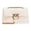 PINKO Puff Sheepskin Crossbody Bag, Shoulder Bag Women's White 100038-A0F2-Z14Q
