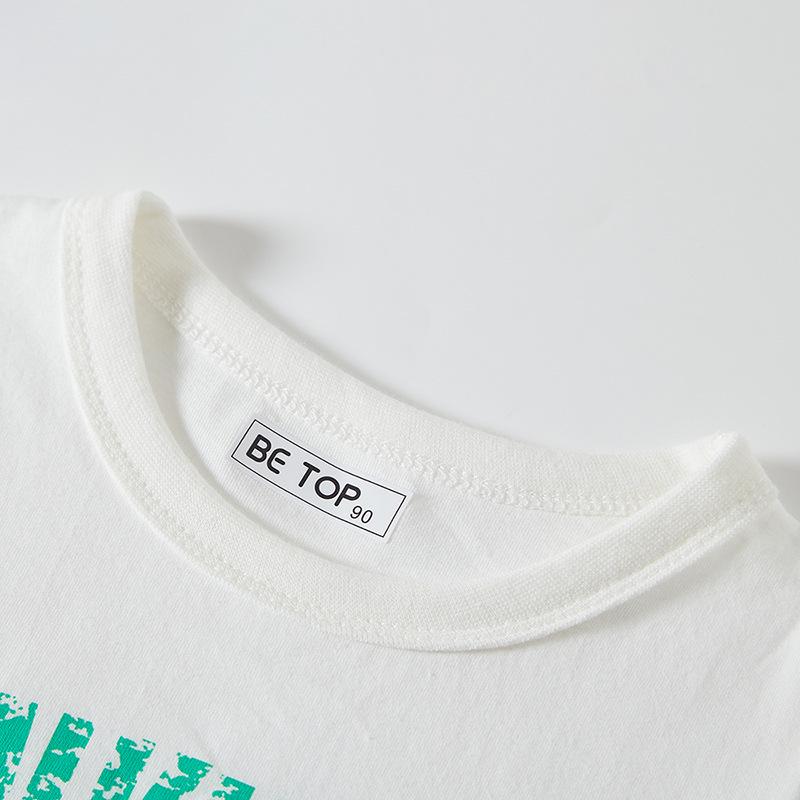 2026 Boys' Short Sleeve 3D Dinosaur T-shirt - Pure Cotton Summer Wear
