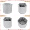uxcell Portable Felt Pouch Organizer Insert, 20x20cm, Round Multifunctional Pouch Liner for Bucket Bags, Dome Satchels, Totes, and Handbags, Light
