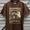Vintage 90's Μπλουζάκι Radiohead, Radiohead Ρετρό Συναυλίας Μαύρο Unisex Unisex T-Shirt