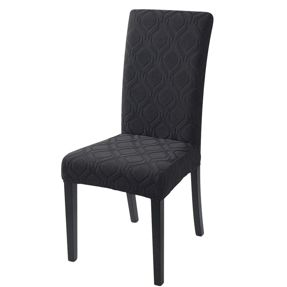 Elastische Jacquard-Stuhlhusse für Esszimmer Dicke staubdichte Stuhlhusse Überwurf für Esszimmer Küche Hotel Hochzeitsbankett