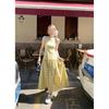 Yellow Plaid Neck Sling Dress Summer Women's Seaside Vacation Wind Waist Thin Backless Dress To Bare Feet