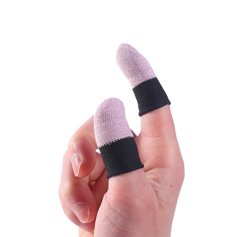 2 Stück Anti-Rutsch-Fingerlinge Atmungsaktiv Silberfaser Anti-Rutsch Spiel Leitfähig Unterhaltungselektronik Must Have Spiel Fingerlinge