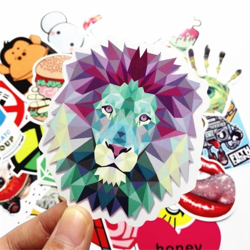 50 pcs/pack Classic Fashion Style Graffiti Stickers For Moto car&suitcase cool Skateboard stickers