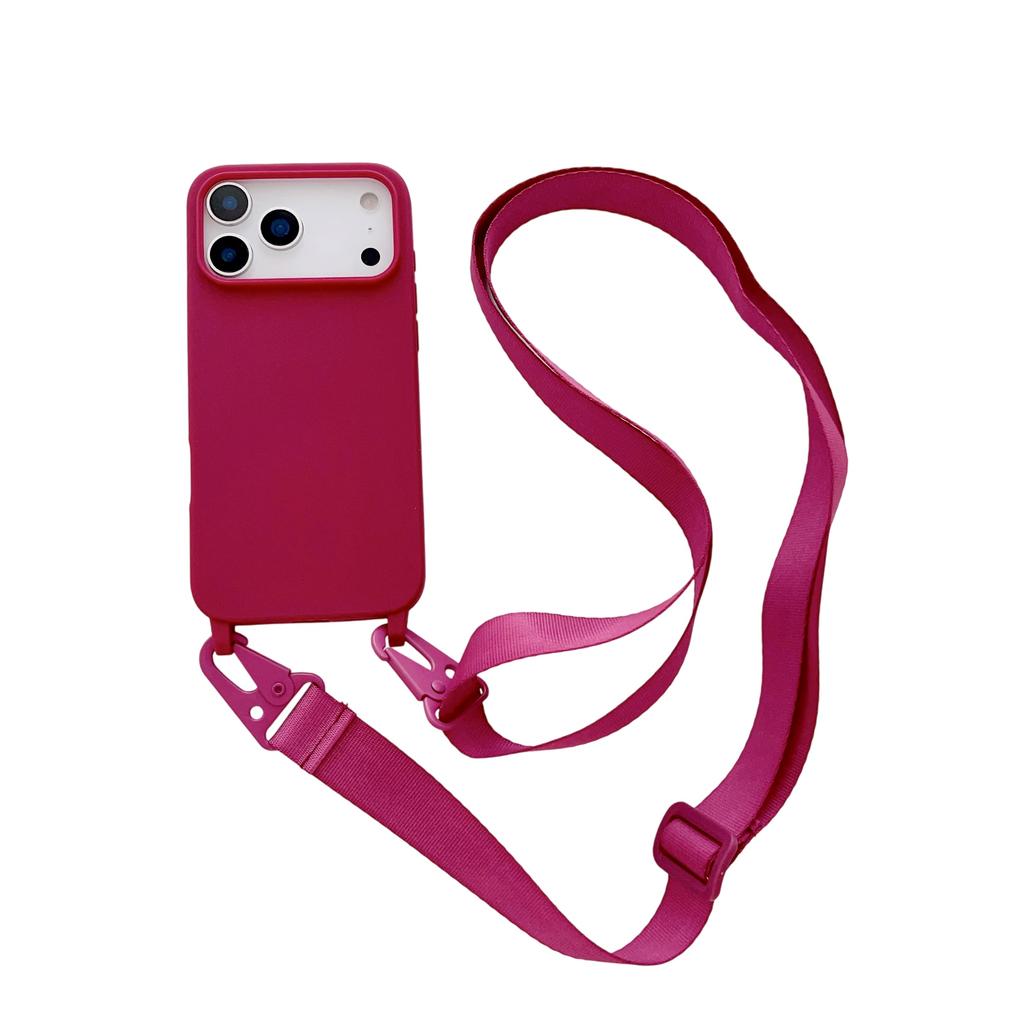 Crossbody Lanyard Silicone Case For iPhone 17 Air 17 16 15 14 13 12 11 Pro Max X XR Max 7 8 Plus Samsung S25 S24 23 Ultra Plus S25 FE A16 A56 A06