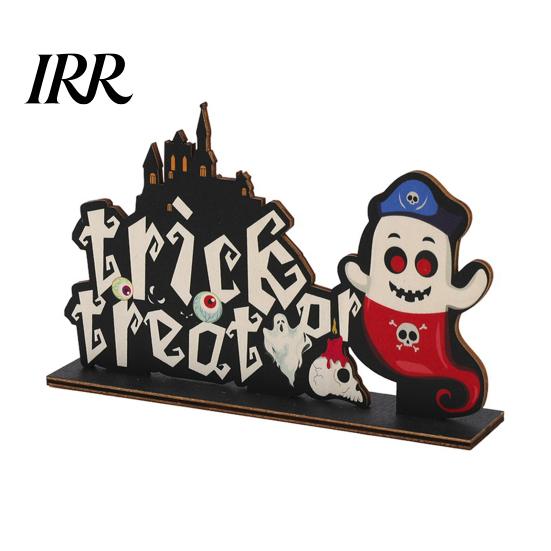 Layered Halloween Wood Crafts Wooden Ornaments for Tabletop Decorations, Stable Base Table Rustic Centerpieces Centerpiece Home Party And Spooky