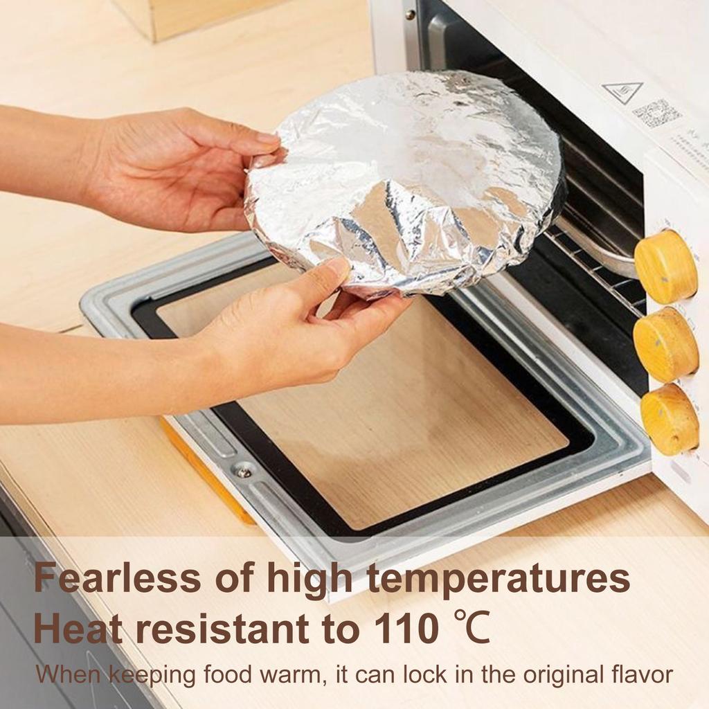 Insulation Cover Household Food Grade Reusable Aluminum Foil Film Cover Bowls And Dishes Universal Kitchen Food Insulation