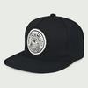 INS Flat Edge Baseball Cap, Ladies Personality Rubber Round Label Eyes Hip Hop Hat