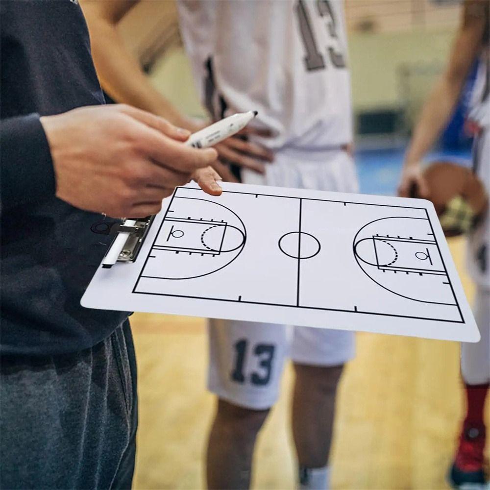 Practice Board Football Clipboard Double Sided Basketball Strategy Board  Training Aid