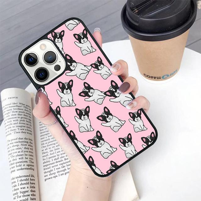 Cute French Bulldog Phone Case Cover For iPhone 17 Air 16 15 14 Plus For Apple 16 11 12 13 Pro Max Coque