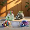 Creative Snail Shaped Flowerpot Silicone Mold For DIY Jewelry Container Making Resin Crafts And Succulent Planters