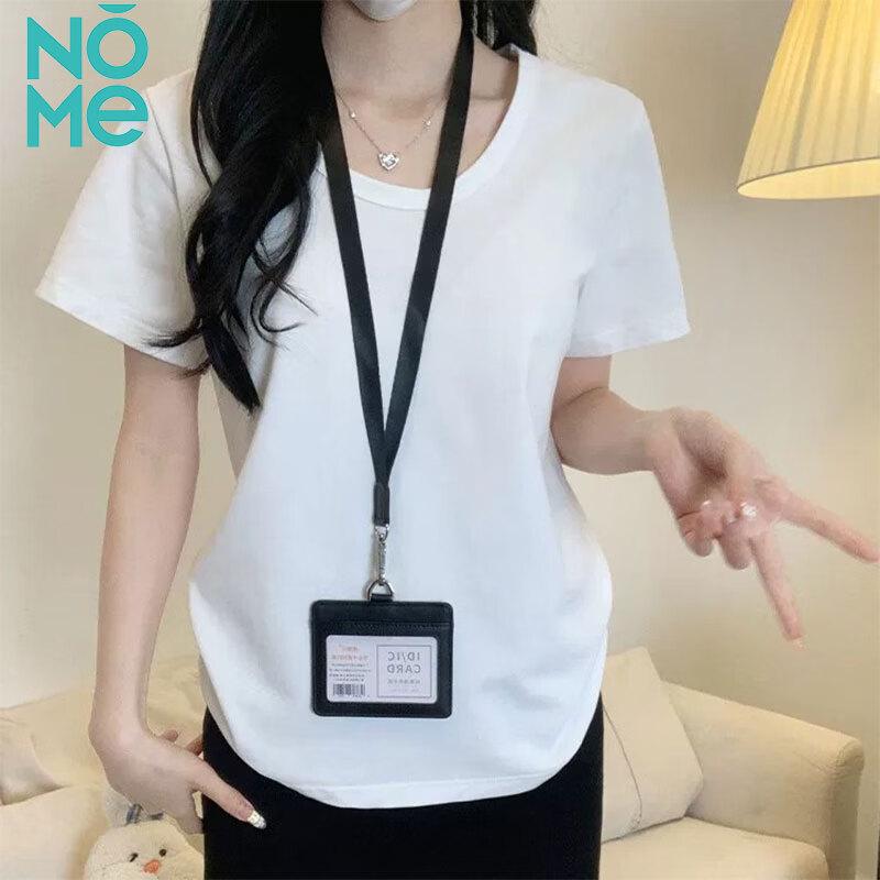 NOMe Women s Basic U-Neck Short Sleeve T-Shirt L