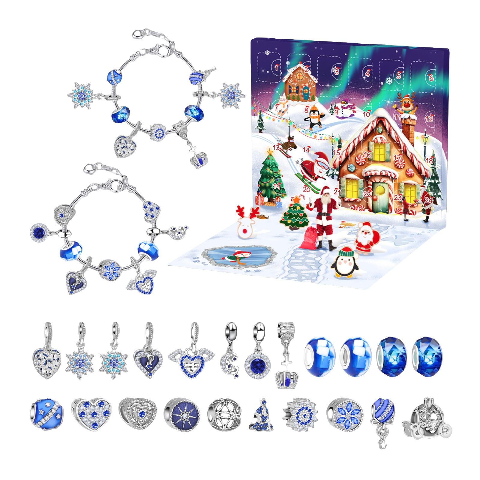 

3D Коробка-самолет Приходит Рождество День Браслет One Size синий