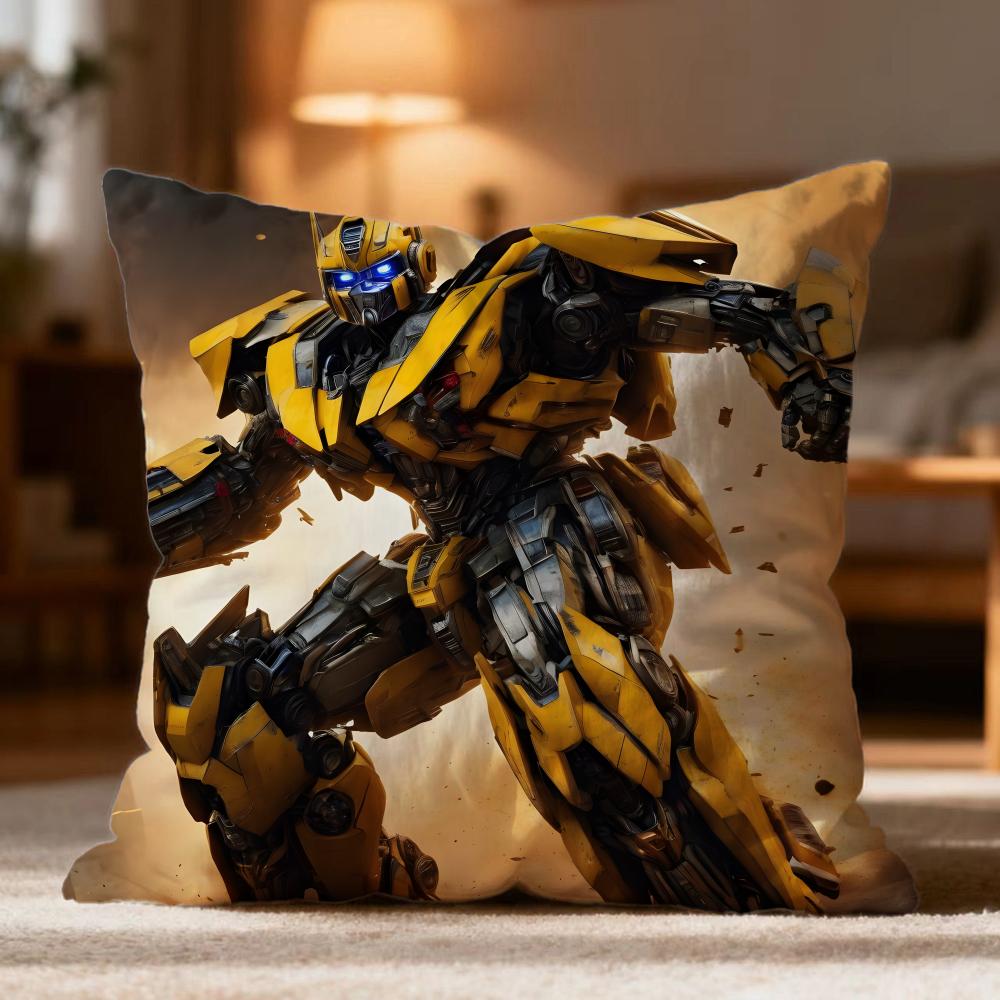 Popular TTransformerses Cushion Cover Soft Washable Pillow Case Multi-Scene for Couch Bed Travel Office Use