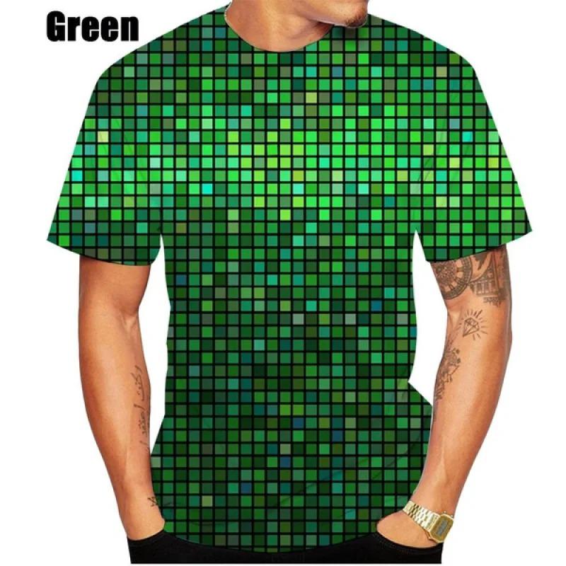 Hip Hop Disco HD 3D Εκτυπωμένα Ανδρικά και Γυναικεία T-shirts Casual Προσωπικότητα Μόδα Κοντομάνικα Μπλουζάκια με Στρογγυλή Λαιμόκοψη Υψηλής Ποιότητας Ρούχα