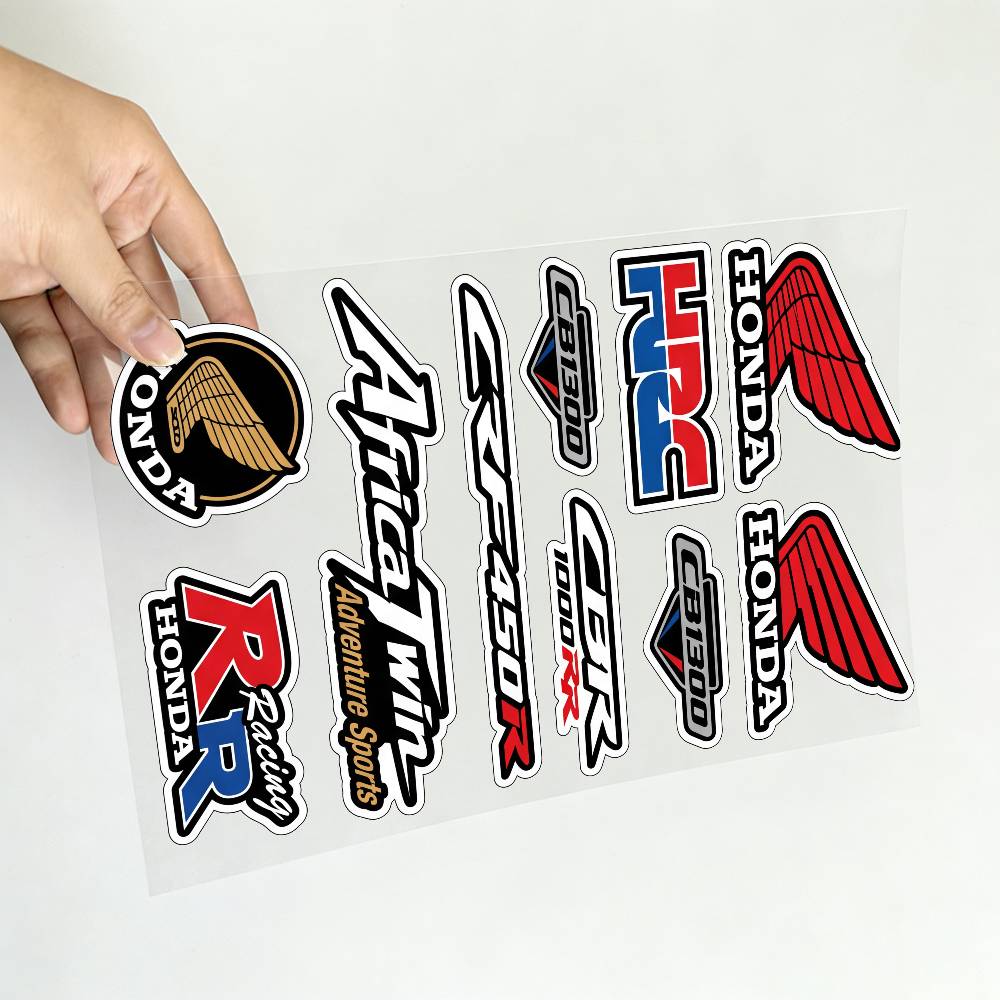 CNZ1 FOR HONDA MUGEN TYPE R VTEC Waterproof Reflective Motorbike Stickers Easy Peel Removable Decals for Motorcycle Car