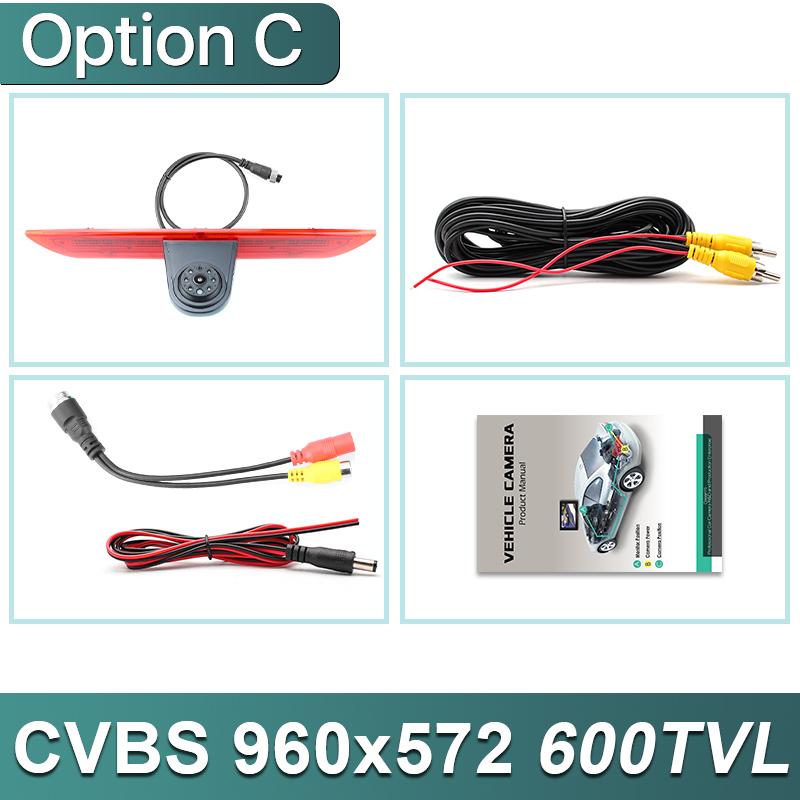 

GreenYi AHD 1080P LED Brake Light Vehicle Rear View Camera For Ford Transit Van F150/F250/F350 Transit Jumbo (2014-2019) CVBS add 10m (AV)