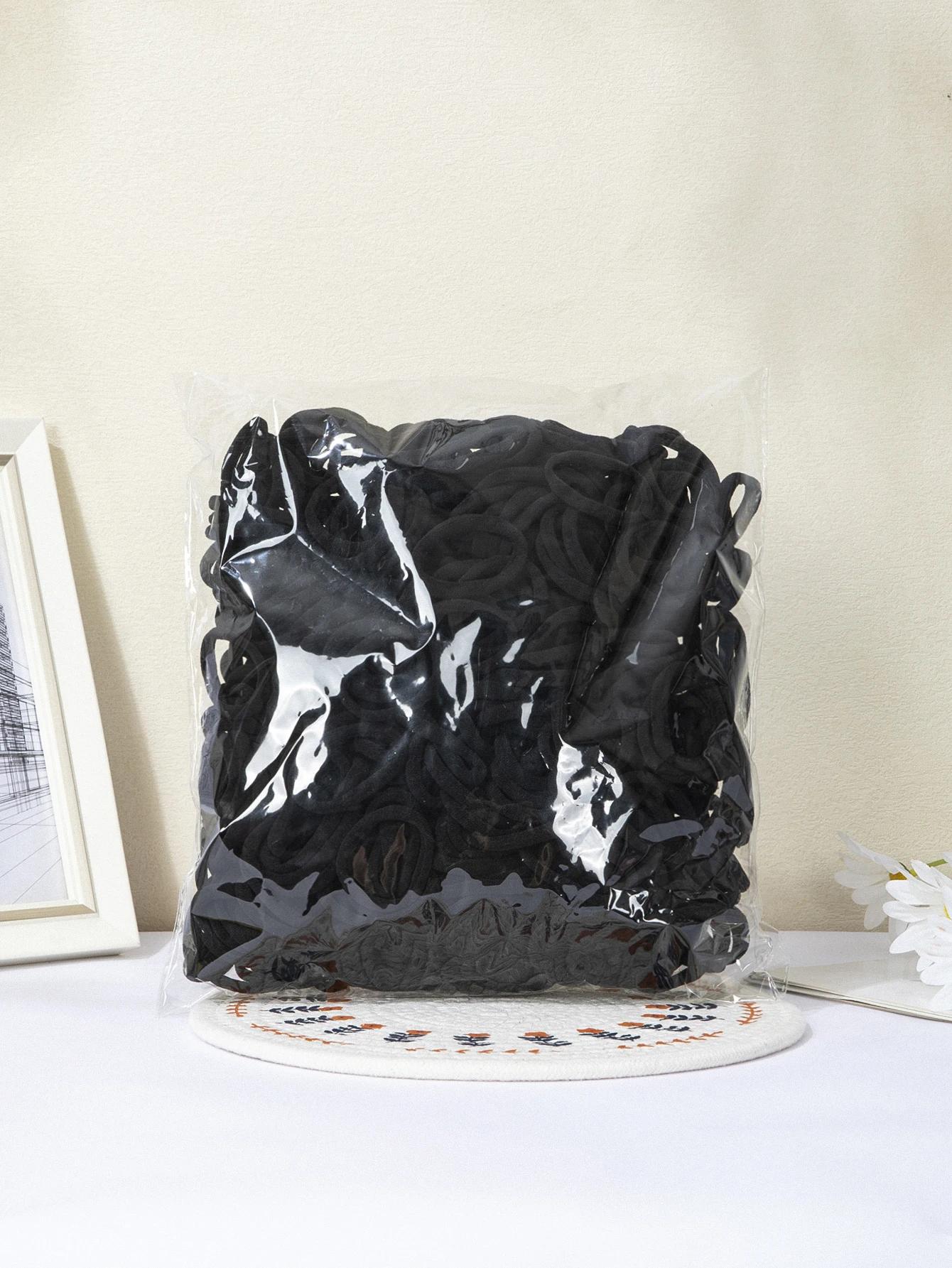 

Резинки для волос для женщин девочек повязка для волос высокоэластичная резинка резинки для волос держатель для хвостика скранчи аксессуар 50pcs чёрный