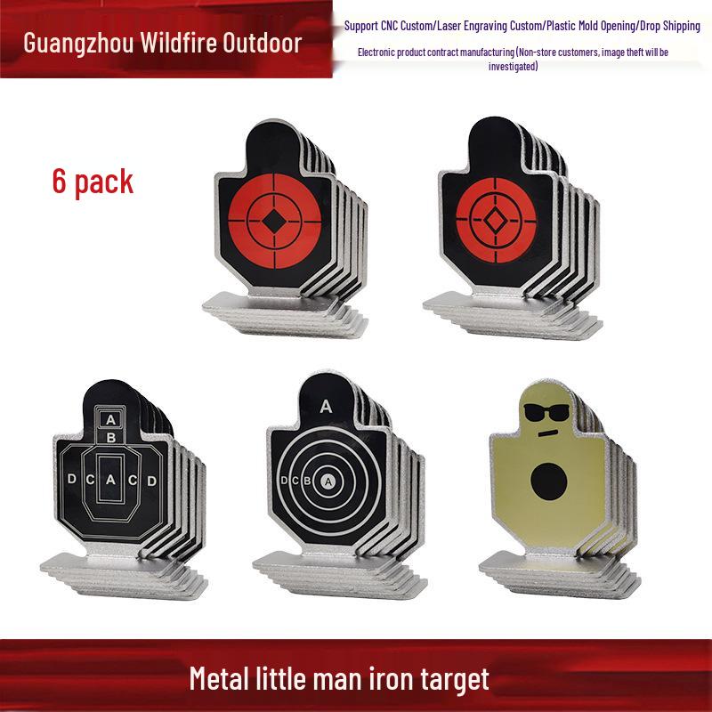 Tough Warrior Soft Bullet Toy Gun with Metal Knock-Down Targets