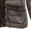 Moncler Made In Hungary Down Jacket Grege TEMPLEZ GIUBBOTTO with Mink Fur Women Used