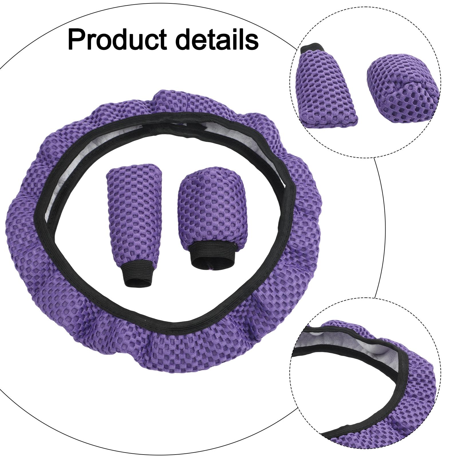 

Gear Shift 3PCS Cover Steering Wheel Interior Leopard Print