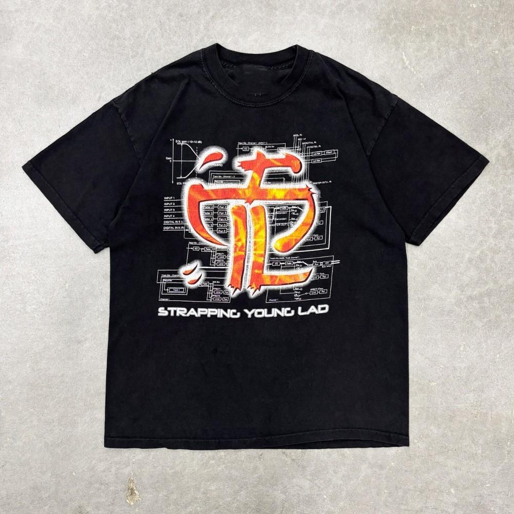 2 Sides Strapping Young Lad 2003 World Tour Shirt All size S-5XL HS378 Unisex T-Shirt S