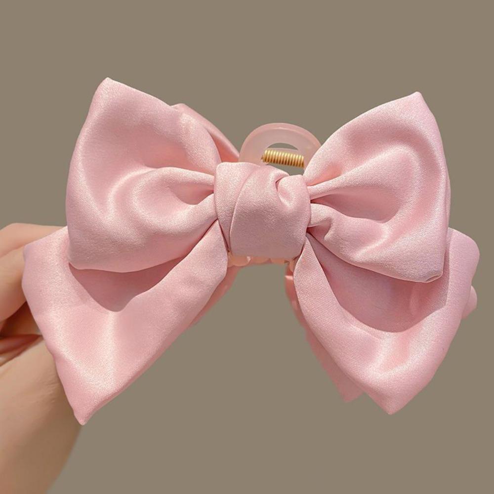 

Solid Color Bow Hairpin Cloth Headwear Fashion Hair Accessories Women рожевий