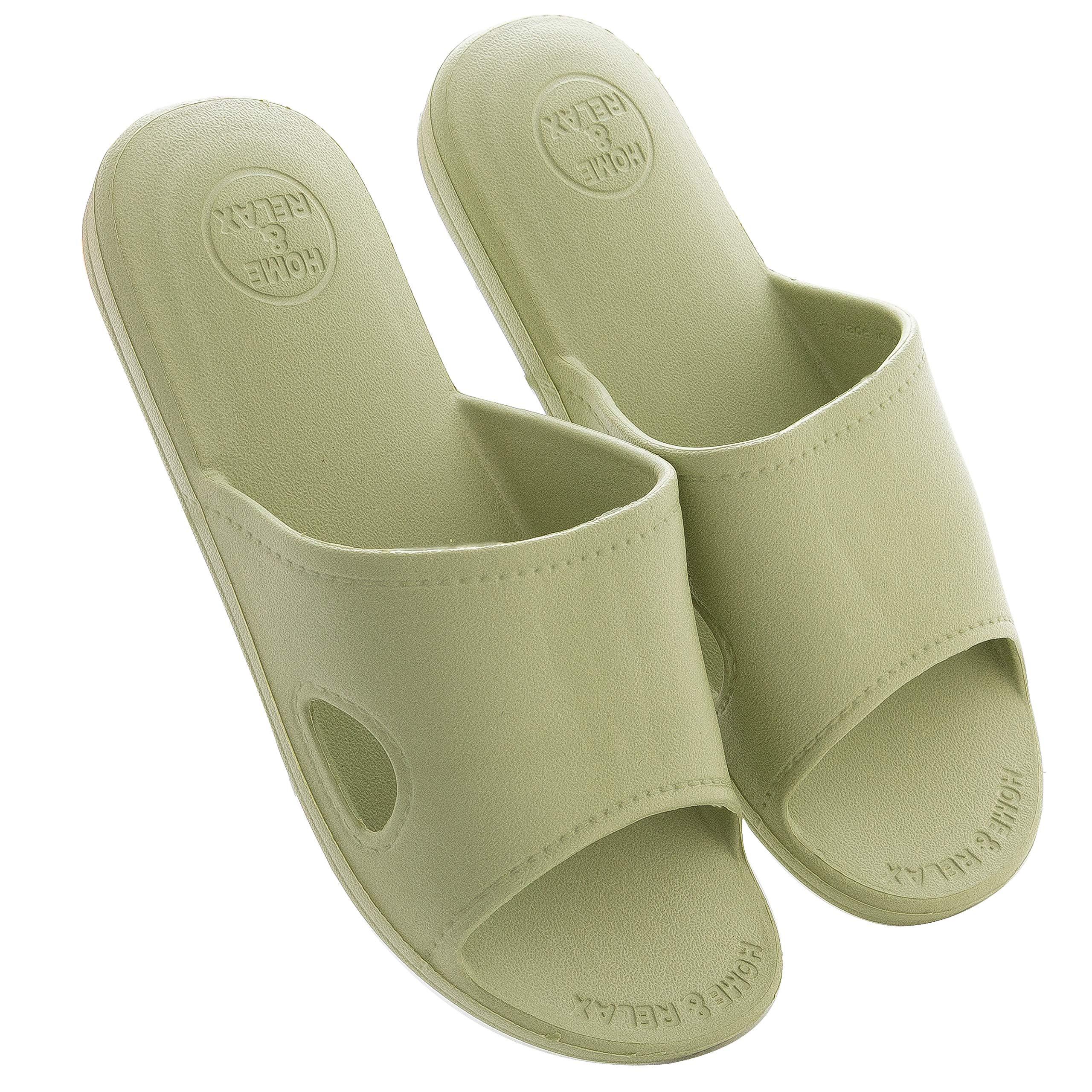 

Scandinavian Ultra-Light Sandals, Slippers, Stylish, Hygienic, Easy to Walk, Anti-Slip, For Guests, Unisex, Green X