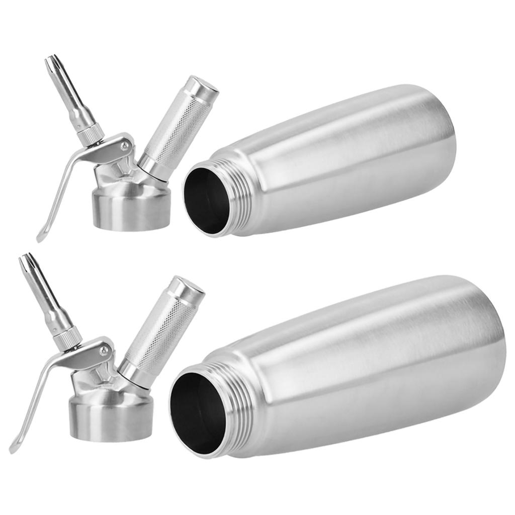 304 Stainless Steel Cream Foamer Whipper Dispenser Coffee Dessert Cake DIY Bake Tools