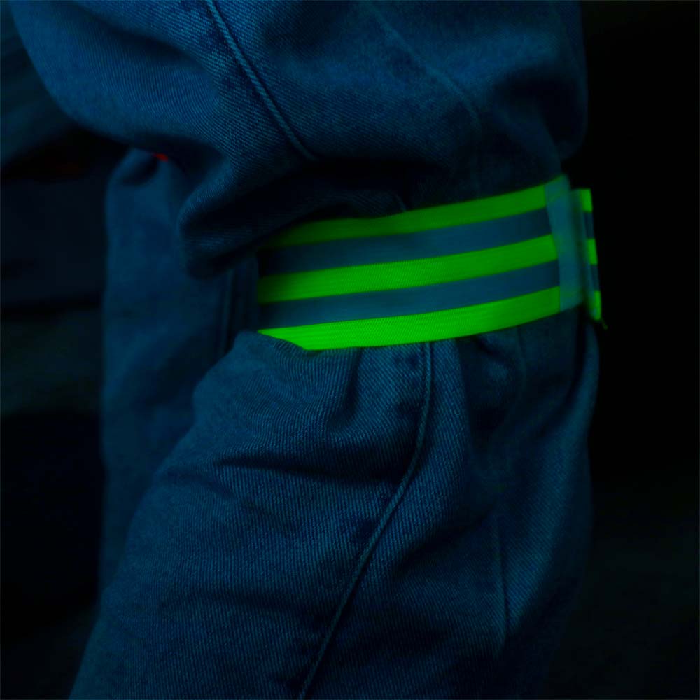 8PCS Multifunctional High Visibility Reflect Straps Safety Elastic Armband Reflector Tape  Ankle
