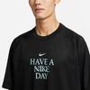 Nike Logo Print Loose-Fit Breathable Sports Short-Sleeve T-Shirt Men Tops Black FQ0358-010