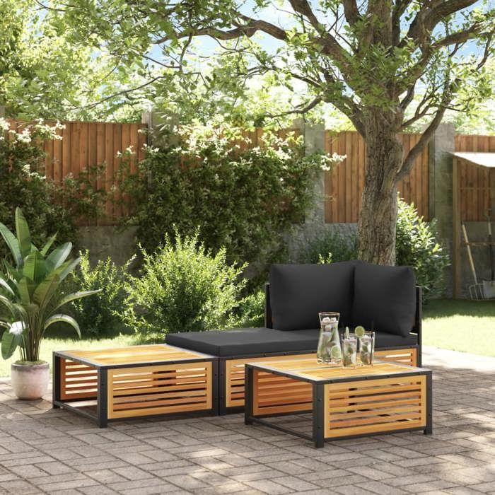 VidaXL Garden Table 68x68x30 Cm Solid Acacia Wood, Garden Coffee Table, Garden Side Table, End Table, 367644