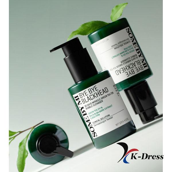 SOME BY MI Bye Bye Black Head 30 Days Miracle Nettoyant moussant au thé vert Tox 120 g