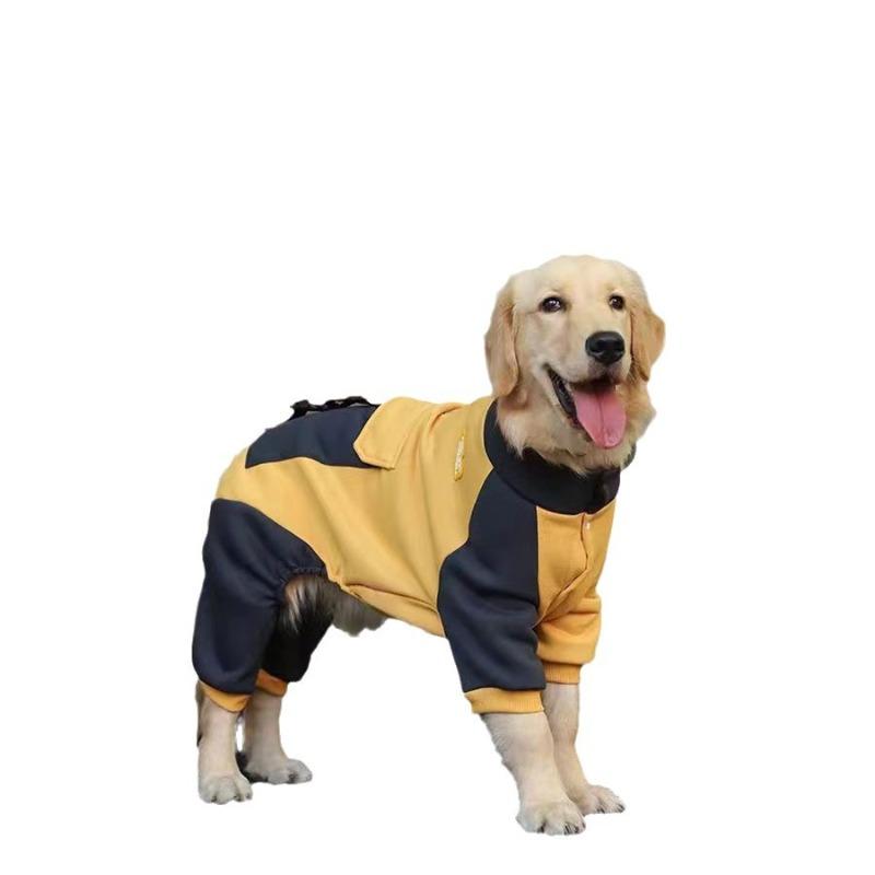Podzimní a zimní sportovní čtyřnohý svetr pro velké psy, střední a velká domácí zvířata obecně, Zlatý retrívr, Husky, Labrador
