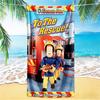 1pc Fire Brigade Adventure beach towel,quick drying absorbent beach towel,outdoor sports swimming beach towel,Soft and comfortable Y72838