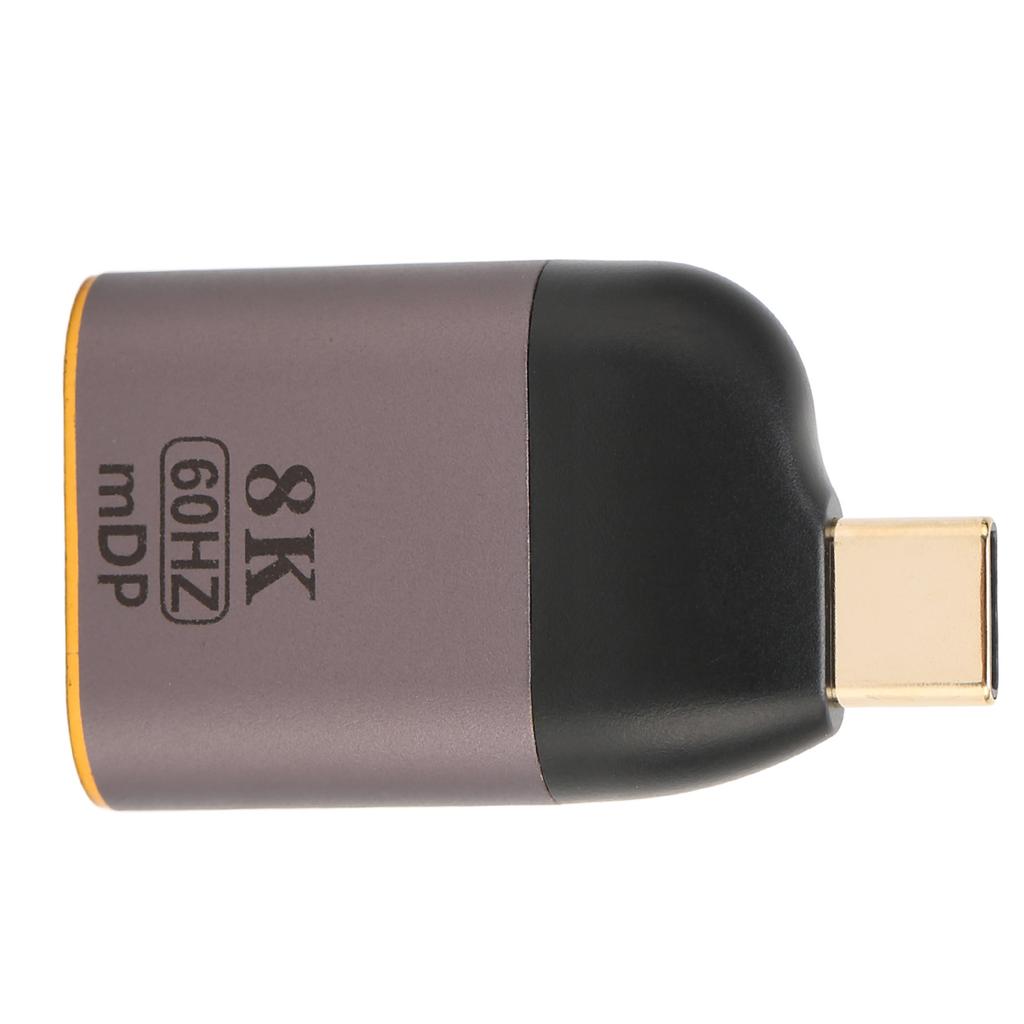 USB C to DisplayPort Adapter 8K 60Hz Aluminum Alloy Plug and Play USB C to Mini DP Adapter for PC Laptop Tablet