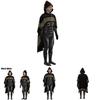 Black Adam Halloween Cosplay Costume Set For Kids And Adults