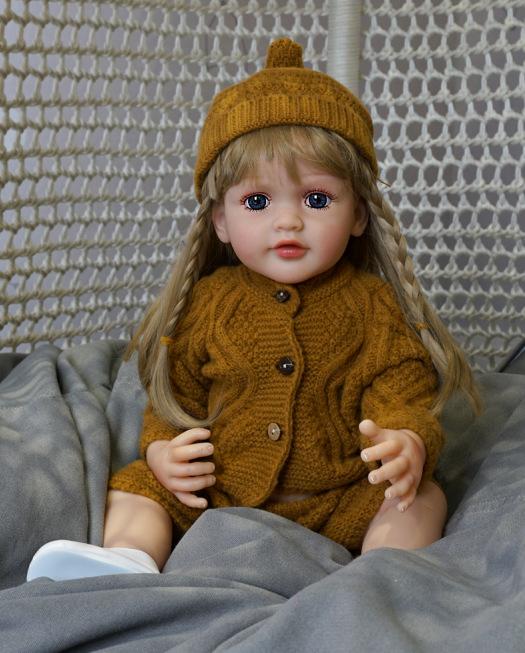 Simulation Rebirth Doll Soothing Baby Cute Companion Toy Soft Rubber Doll