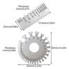 Strong Steel Welding Gauges with Clear Marking Inspection Device for Precise Wire Thickness & Weld Size Measurement