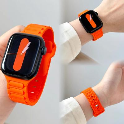 Strap For Apple Watch Bands 44mm 45mm Ultra 1 2 49mm 40mm 41mm 42mm 45 44mm Silicone Bracelet IWatch Series 10 9 8 SE 7 6 5 Band